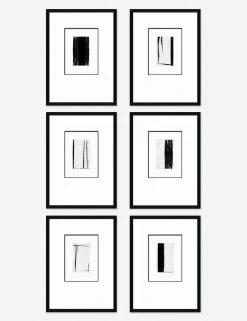 Lulu And Georgia 'Monochrome Moment' Prints (Set Of 6)