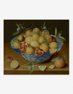 Lulu And Georgia 'Still Life With Lemons, Oranges, And A Pomegranate' Wall Art By Jacob Van Hulsdonck