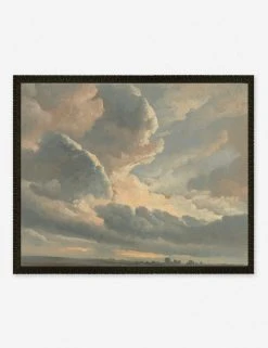 Lulu And Georgia 'Study Of Clouds With A Sunset Near Rome' Wall Art By Simon Alexandre Clement Denis