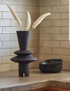 Lulu And Georgia Adelyn Geometric Vase, Black By Lemieux Et Cie