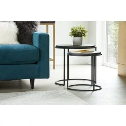 Lulu And Georgia Curved + Rounded Nalya Nesting Side Tables (Set Of 2)