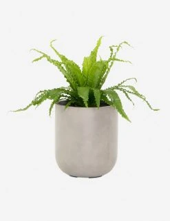Lulu And Georgia Outdoor Collection Dena Indoor / Outdoor Round Planter, Grey