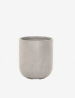Lulu And Georgia Outdoor Collection Dena Indoor / Outdoor Round Planter, Grey