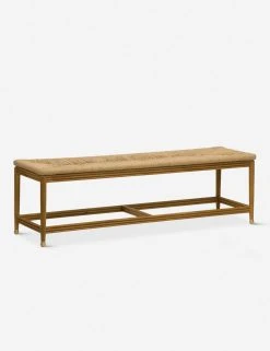 Lulu And Georgia Morris & Co. Kelmscott Rush Indoor / Outdoor Bench Outdoor Collection