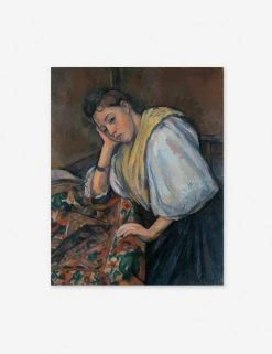 Lulu And Georgia 'Young Italian Woman At A Table' Wall Art By Paul Cezanne Walls 6 Lulu And Georgia 'Young Italian Woman At A Table' Wall Art By Paul Cezanne Walls