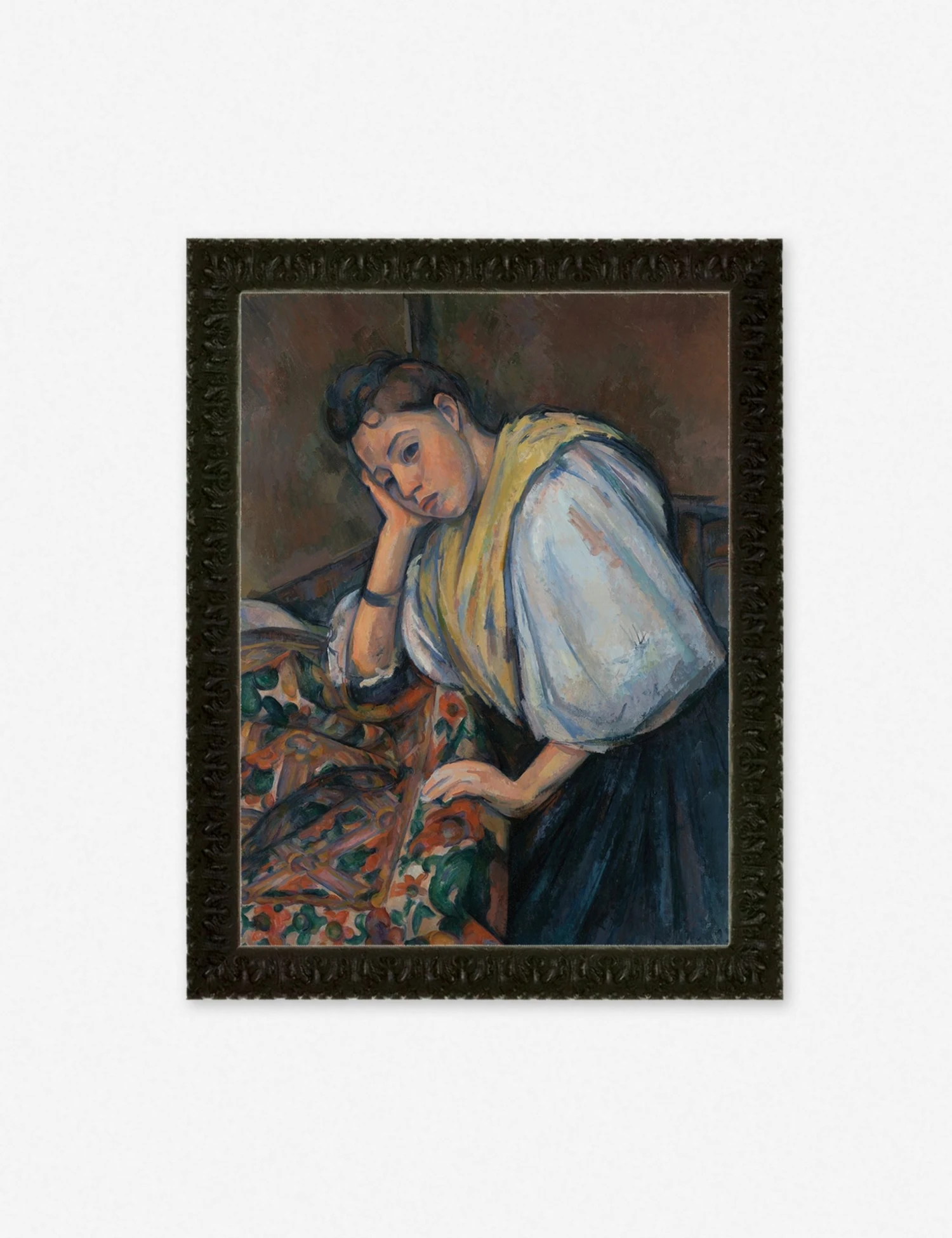 Lulu And Georgia 'Young Italian Woman At A Table' Wall Art By Paul Cezanne Walls 3 Lulu And Georgia 'Young Italian Woman At A Table' Wall Art By Paul Cezanne Walls